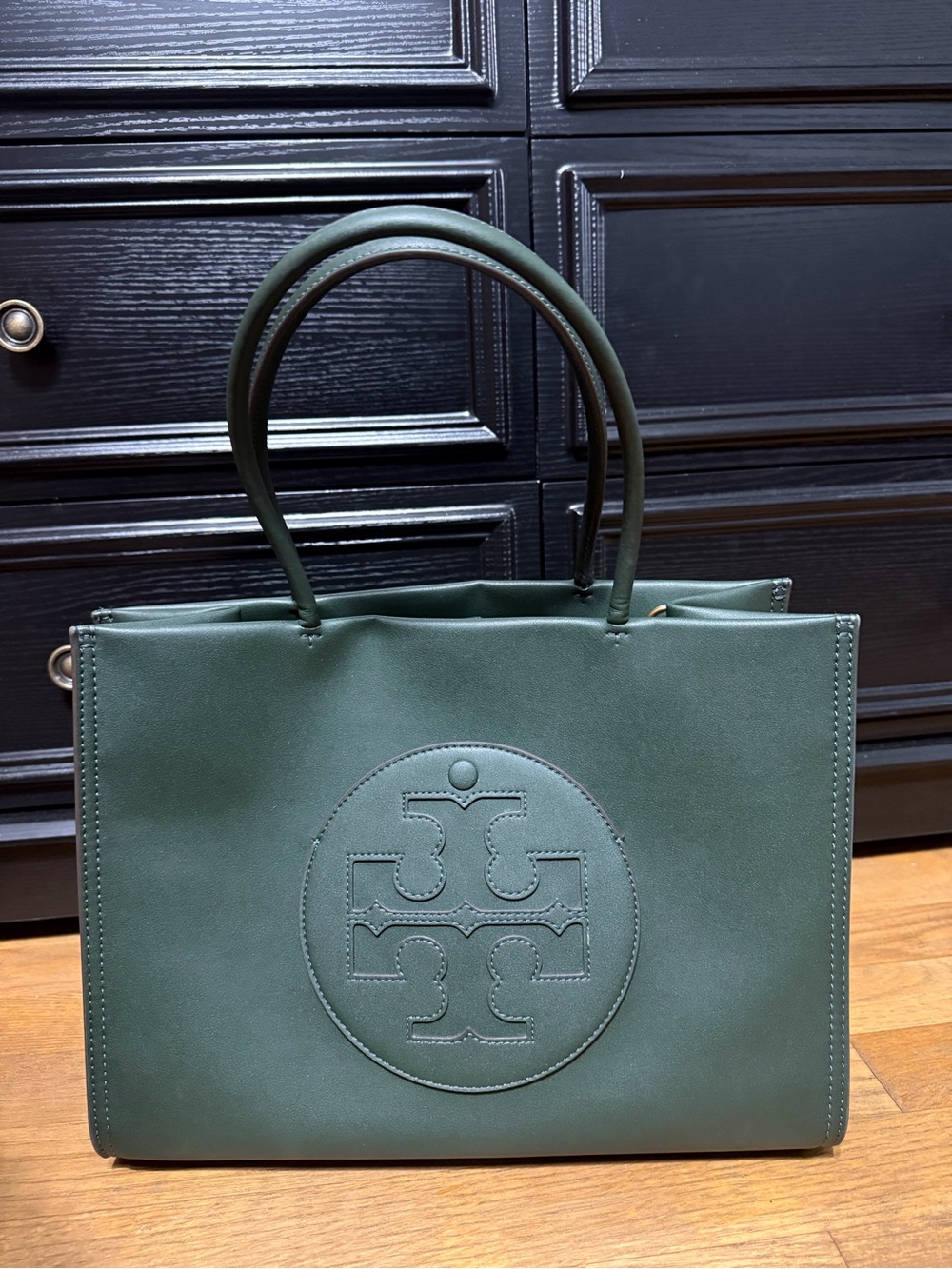 Tory Burch Ella Leather Logo Tote